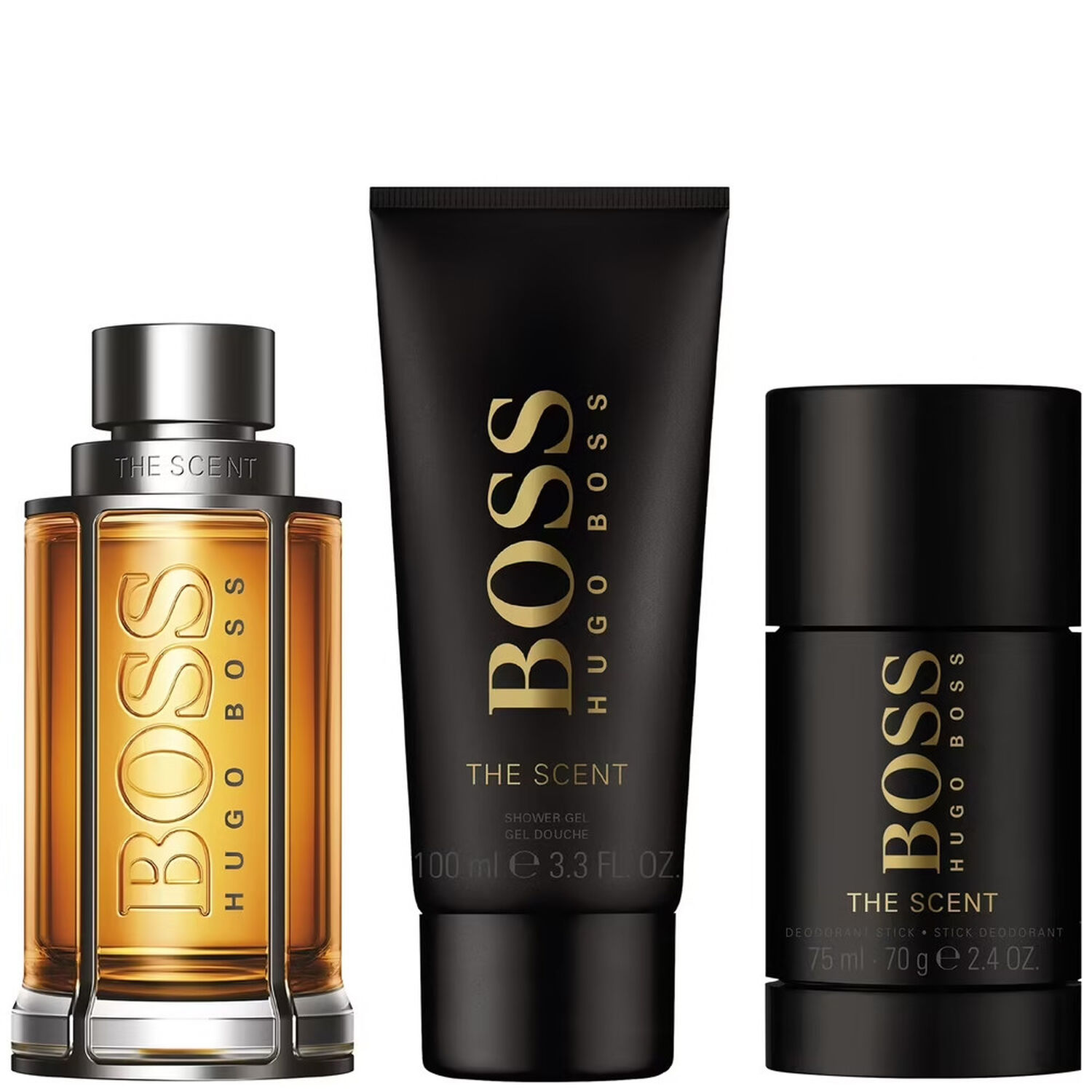 Hugo Boss The Scent Him Coffret Eau de Toilette 100 ml + Gel Douche 100 ml + Déodocrant 75 ml