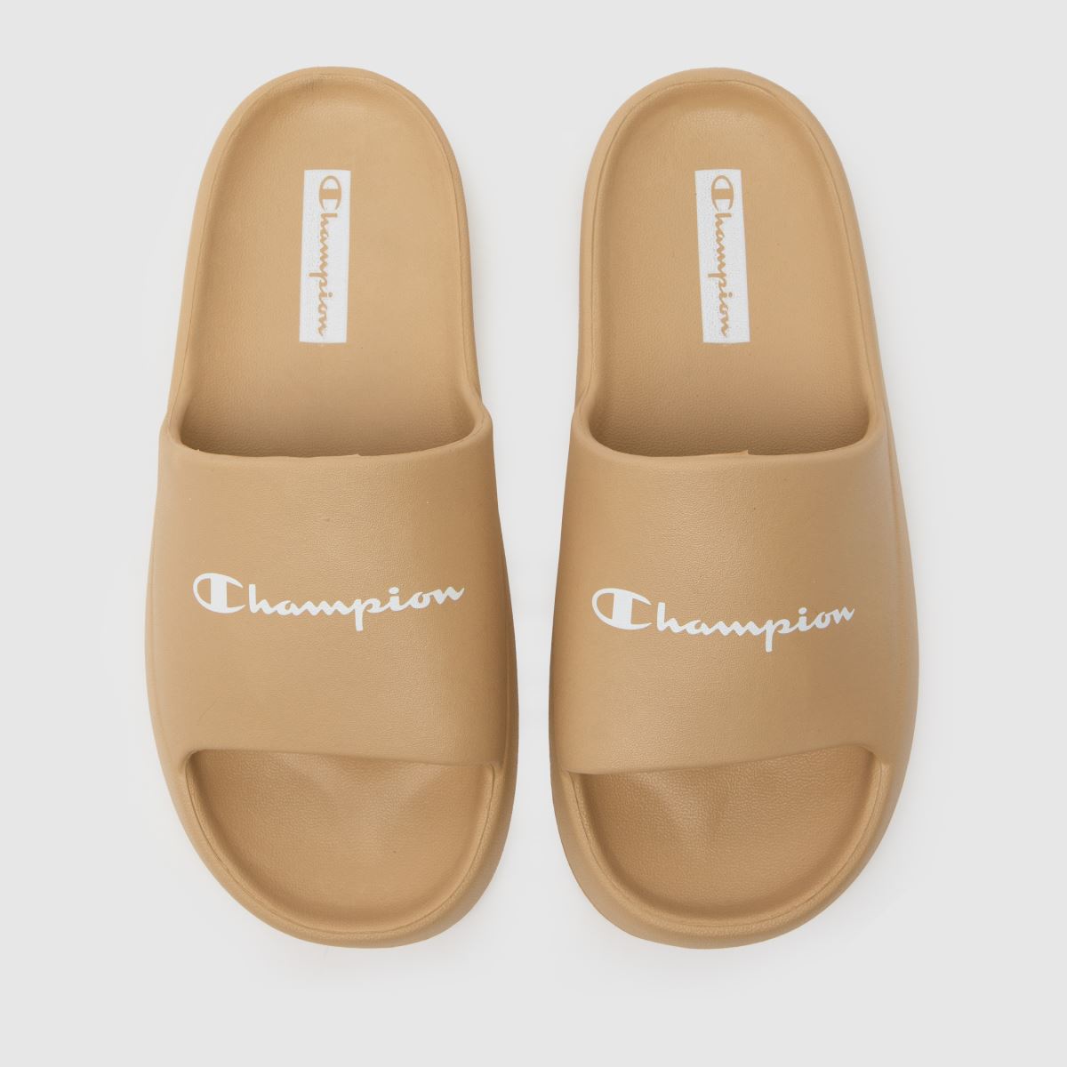 Champion puha papucsos szandál bézs színben