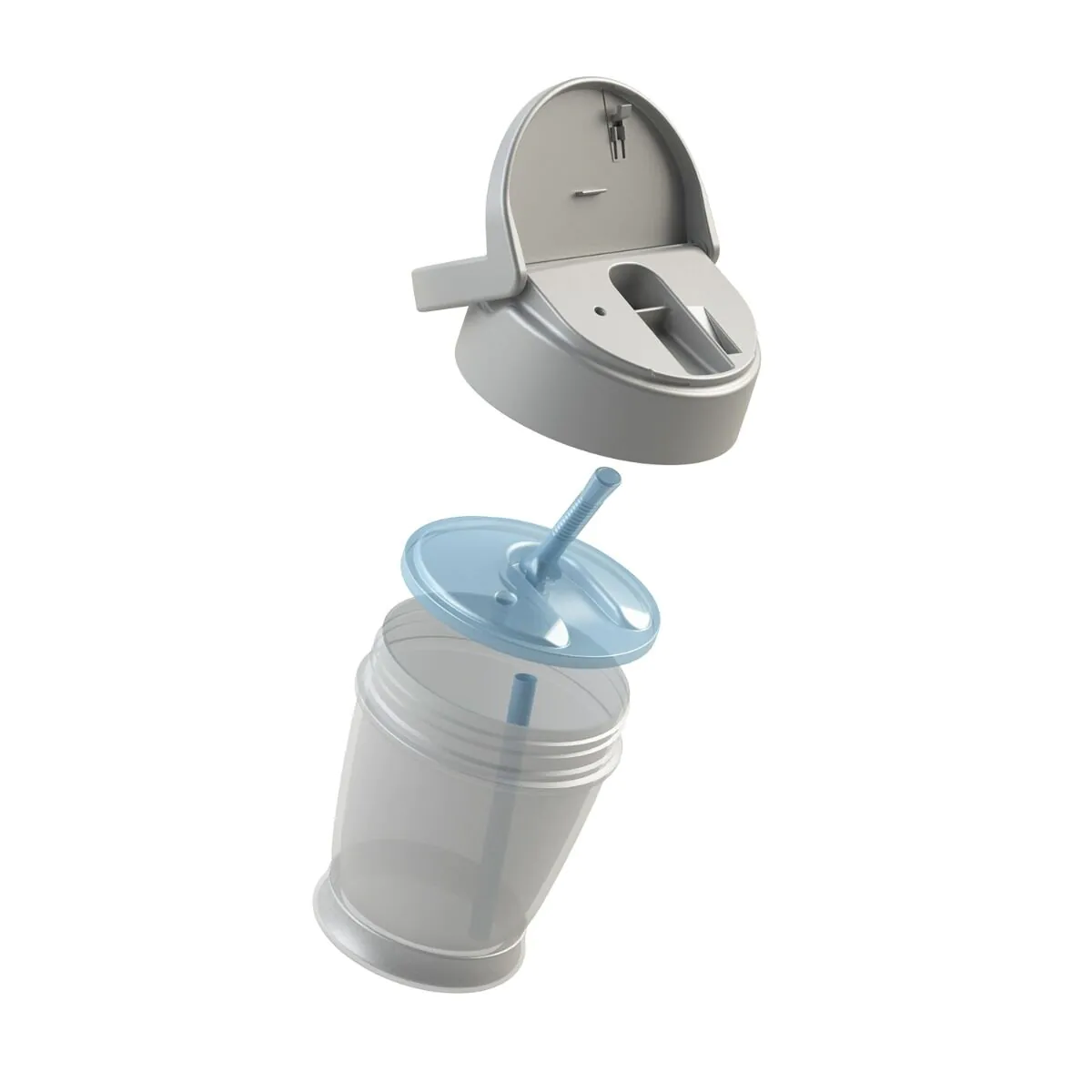 Copo Lovi My Cup com Canudo Active Sal e Pimenta