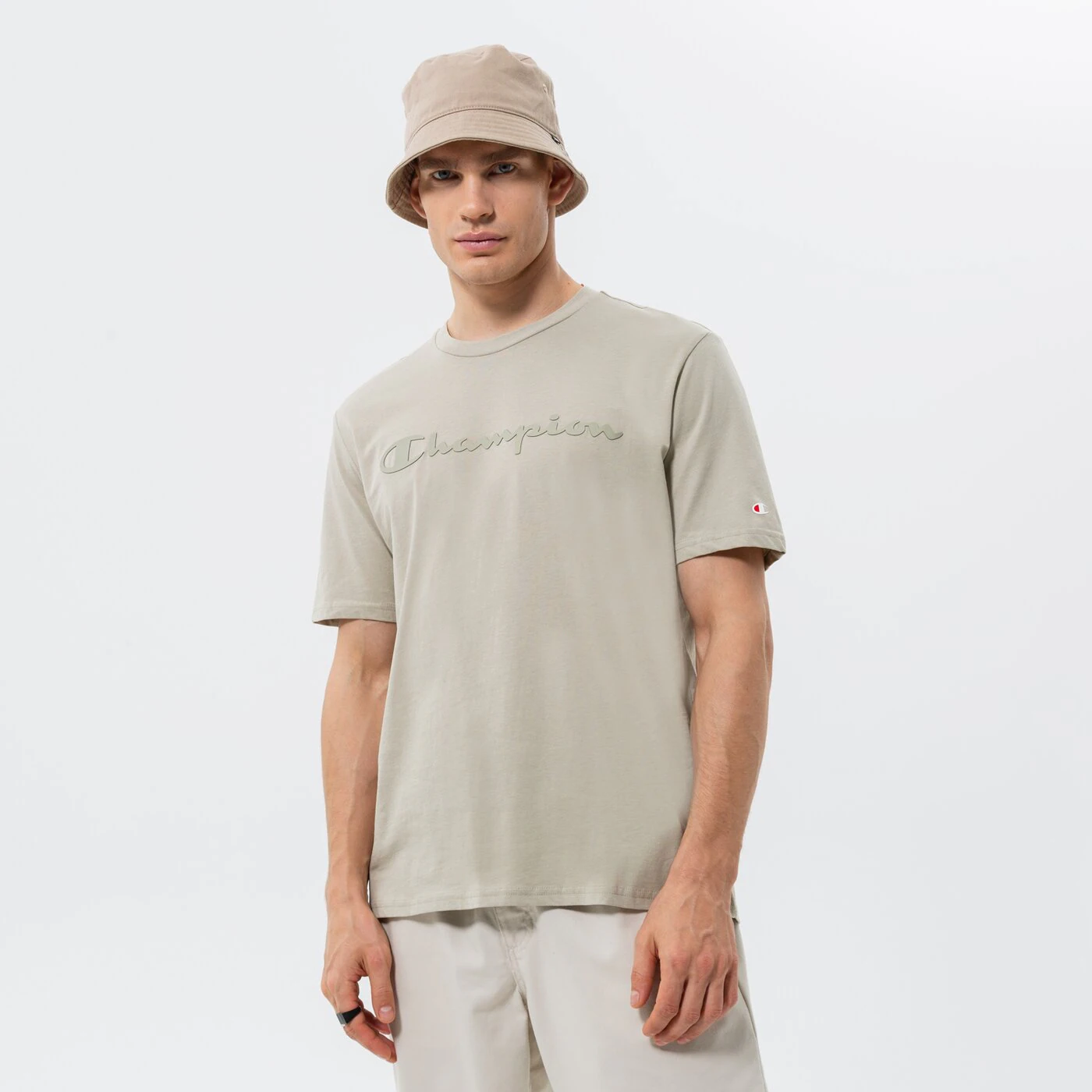 CHAMPION T-SHIRT CREWNECK T-SHIRT Grau