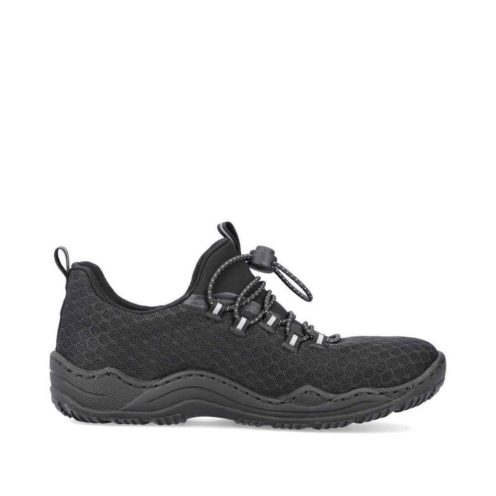 Rieker Damen Slipper graphitschwarz