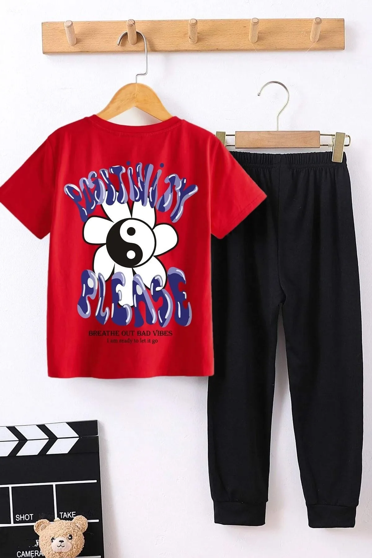 uyguntarz  Positivity Bottom-Top-Trainingsanzug-Set für Kinder