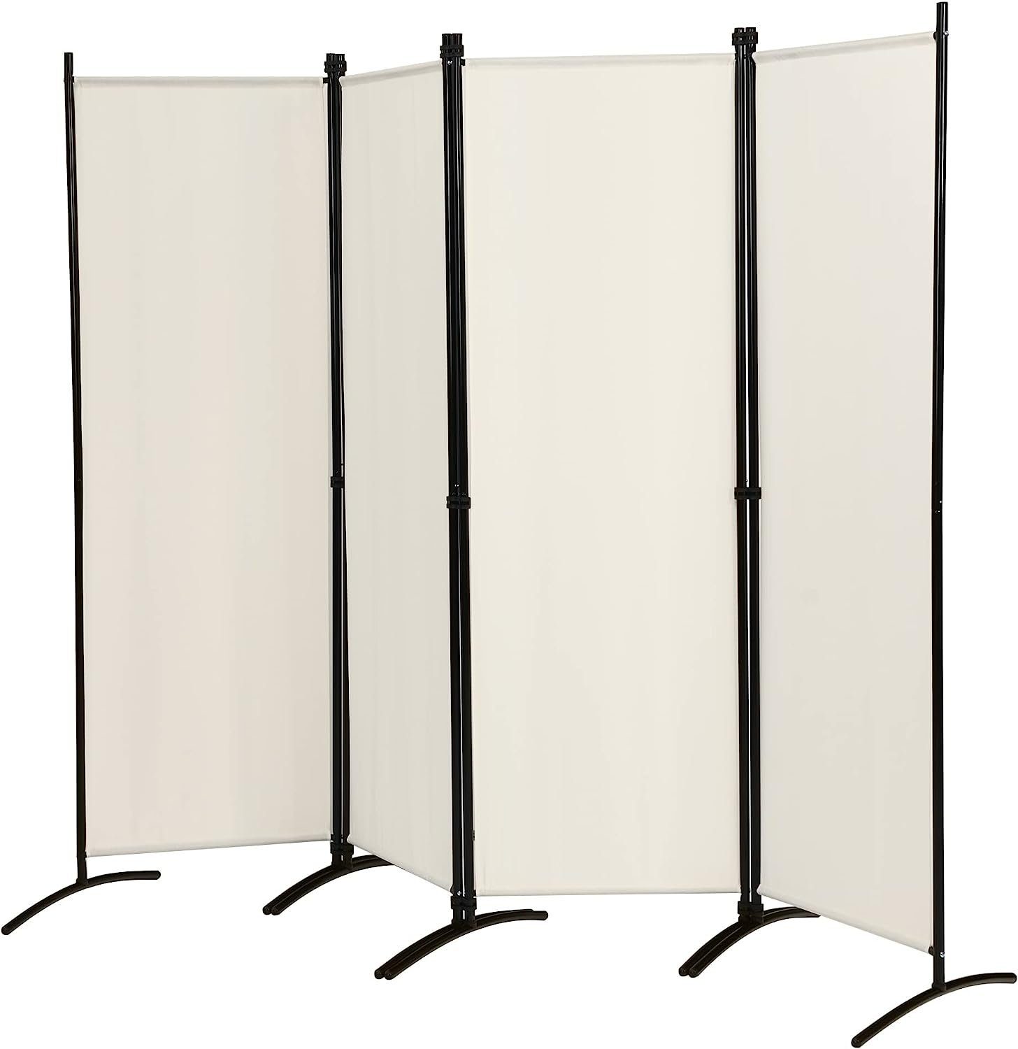 KOMFOTTEU Raumteiler 173 cm hoher Paravent, 173 cm hoher Paravent mit Metallrahmen