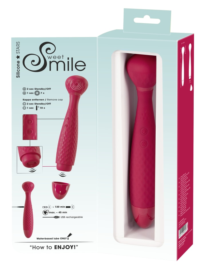 Sweet Smile Massagestab Wand with Thumping Function in rot günstig kaufen 22,5