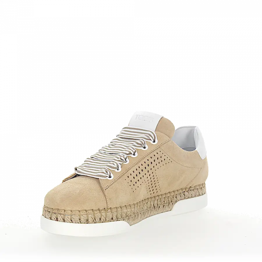 Tod's - Sneaker low A0Y550 Veloursleder - beige