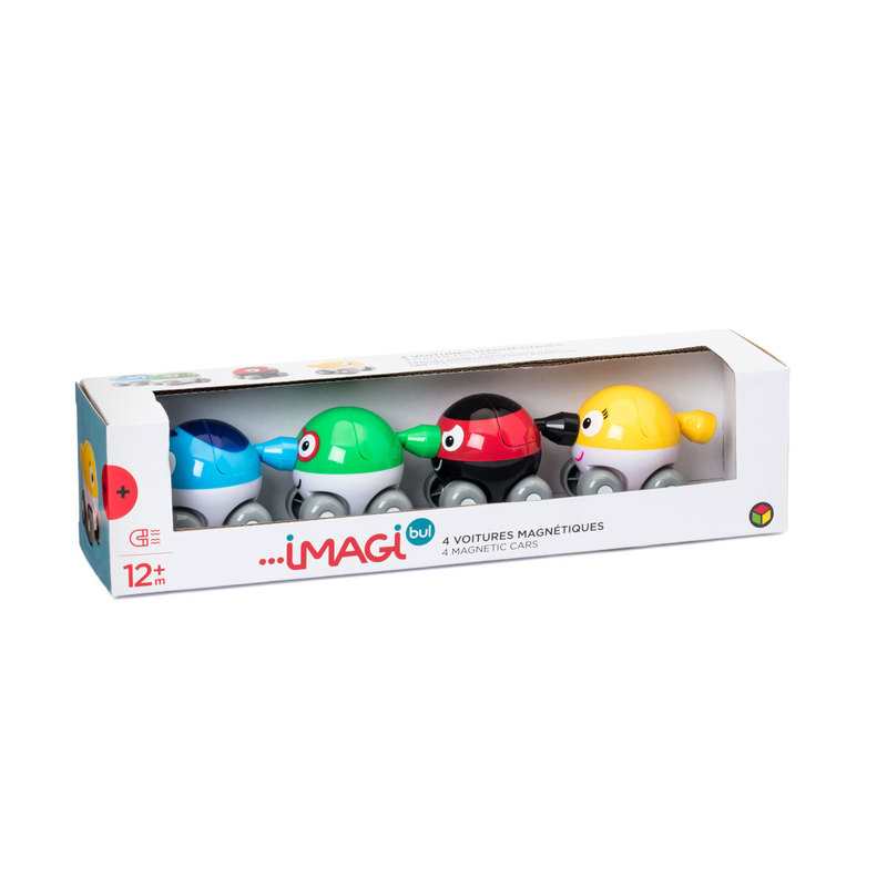 4 Voitures magnétiques Bubble car Oxybul