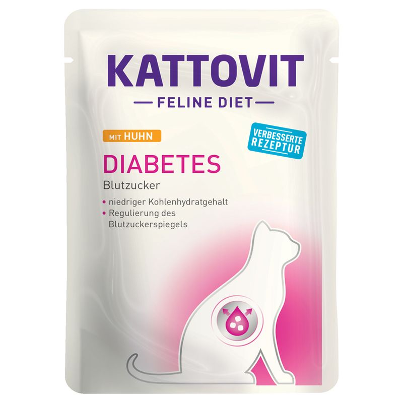 Kattovit Diabetes/Gewicht Pouch 24 x 85 g zu TOP-Preisen | bitiba