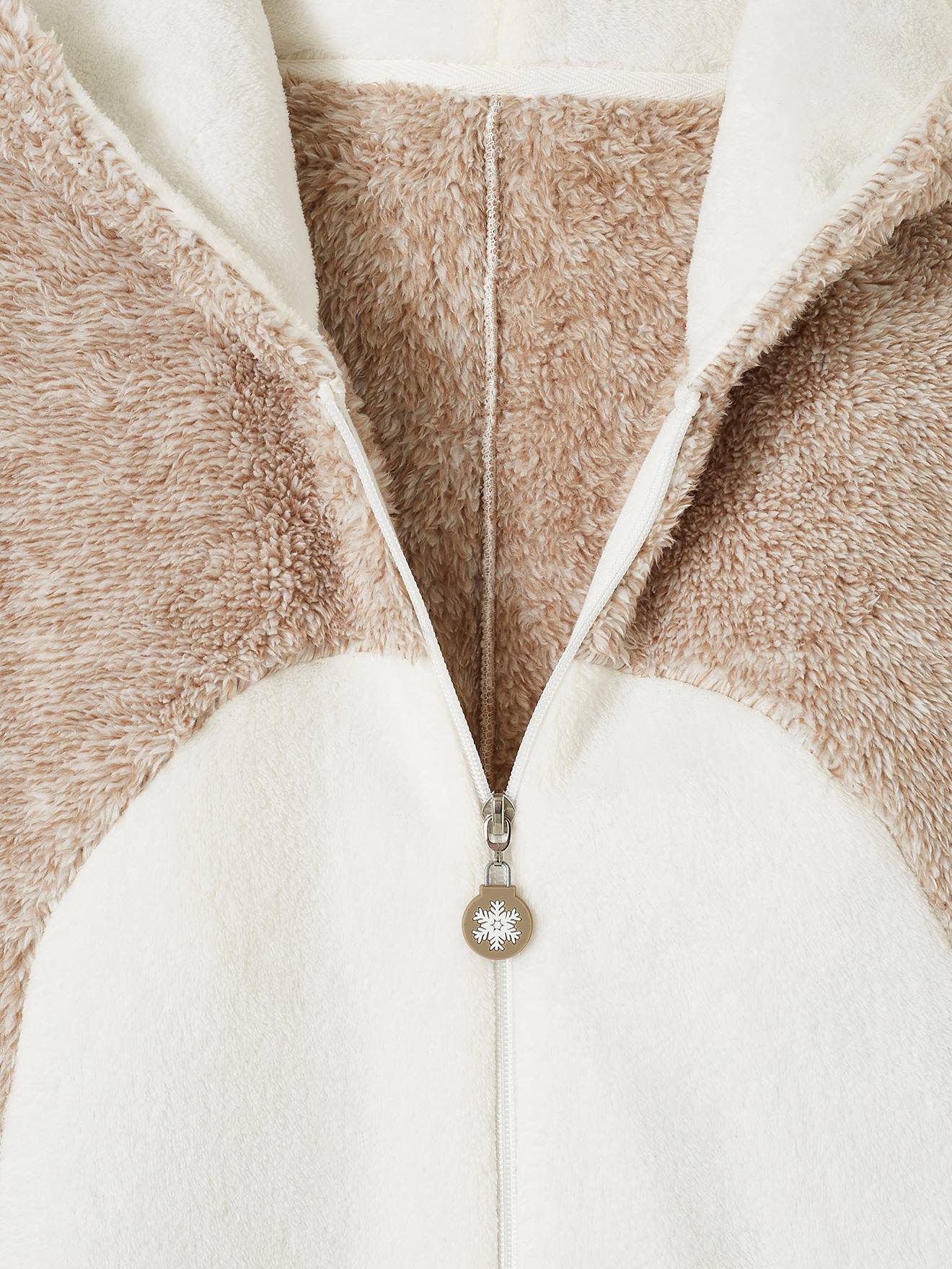 Vertbaudet Kinder & Eltern Weihnachts-Onesie Capsule Collection FAMILIE - beige meliert