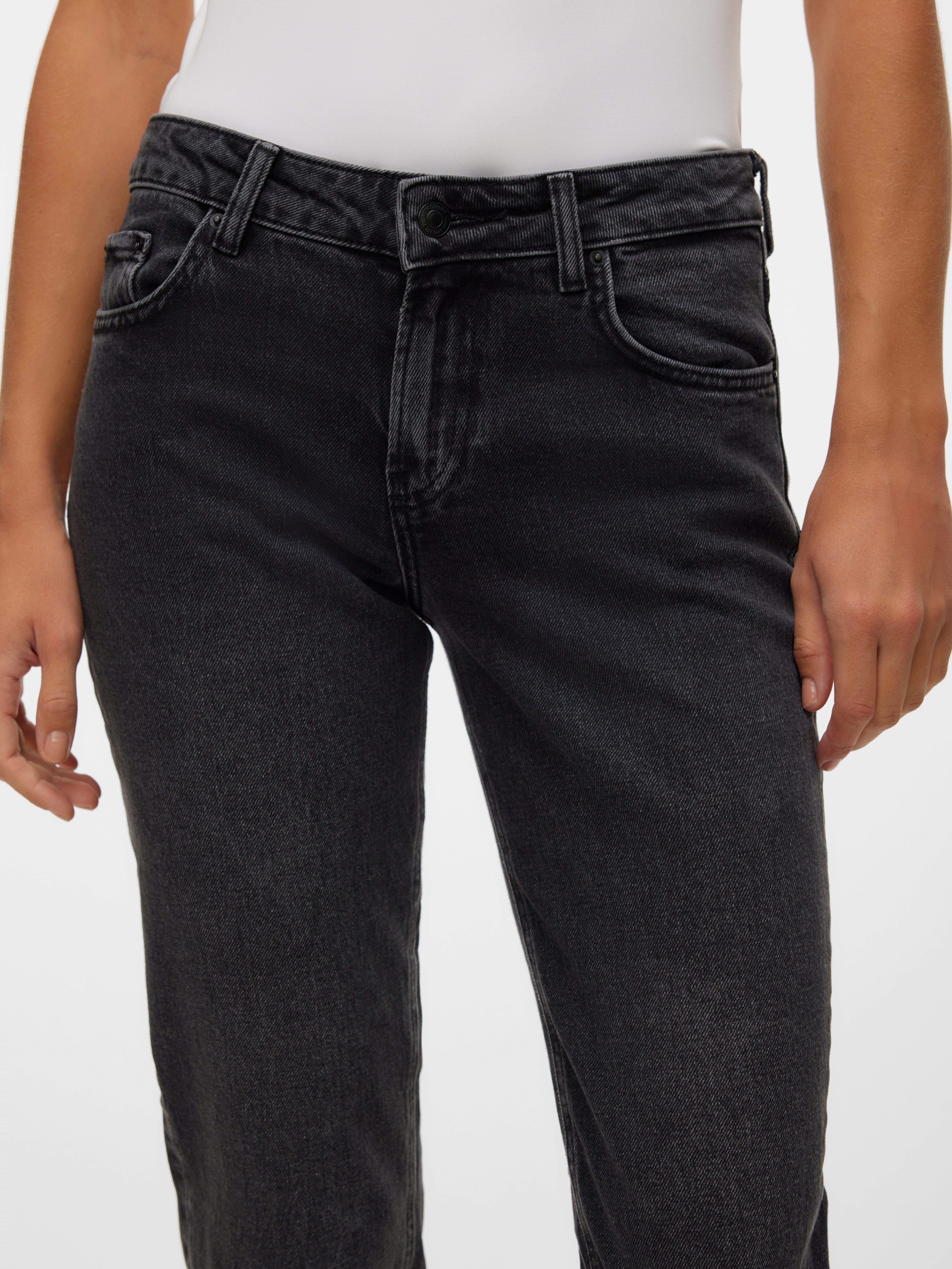 VMMARRY Niedrige Taille Hohe Taille Jeans