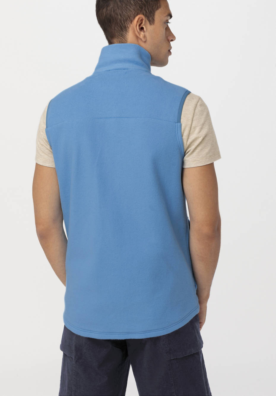 Softfleece-Weste aus reiner Bio-Baumwolle