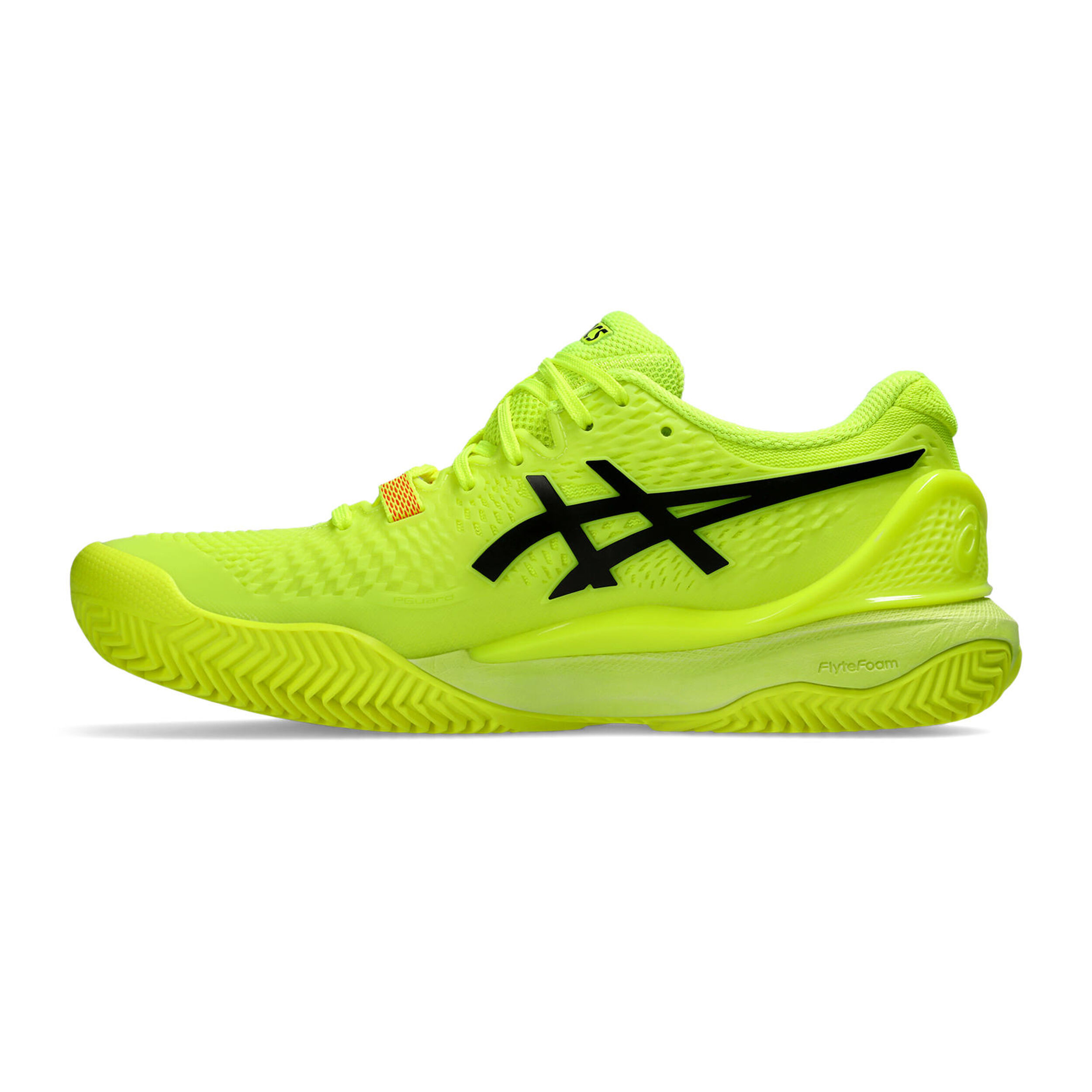 Gel-Resolution 9 Clay Sandplatzschuh Damen - Neongelb, Neonorange