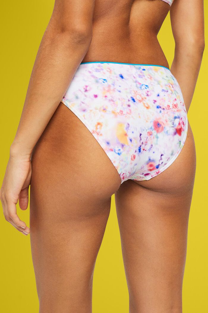 Bikini-Minislip im floralen Design