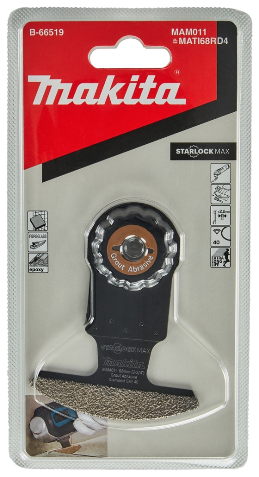 Akcesoria Makita B-66519 MAM011 Segmentowa przecinarka diamentowa 68x30mm K40 Starlock Max ostrze wielofunkcyjne