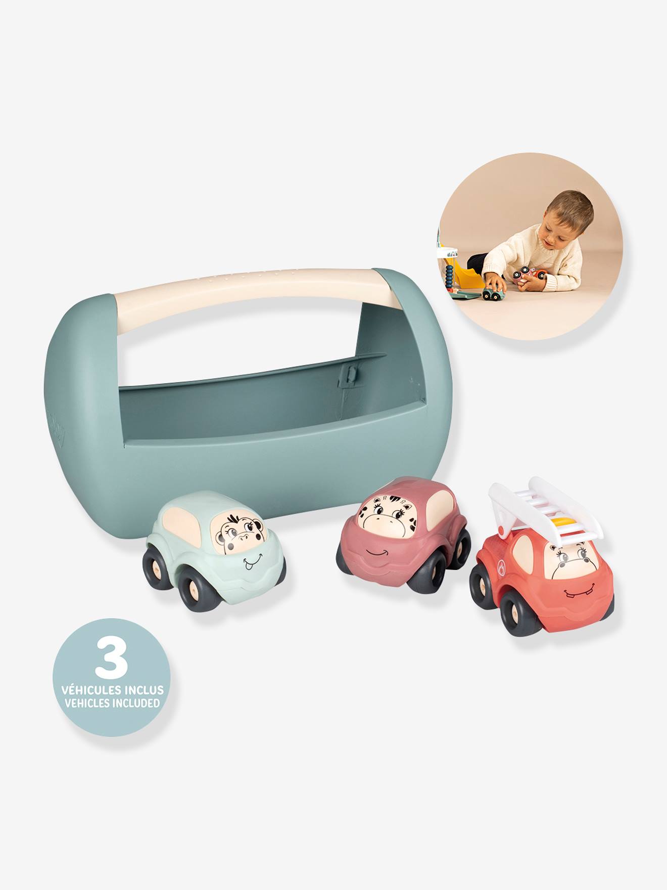 Smoby 3er-Set Autos LITTLE SMOBY SMOBY - grün