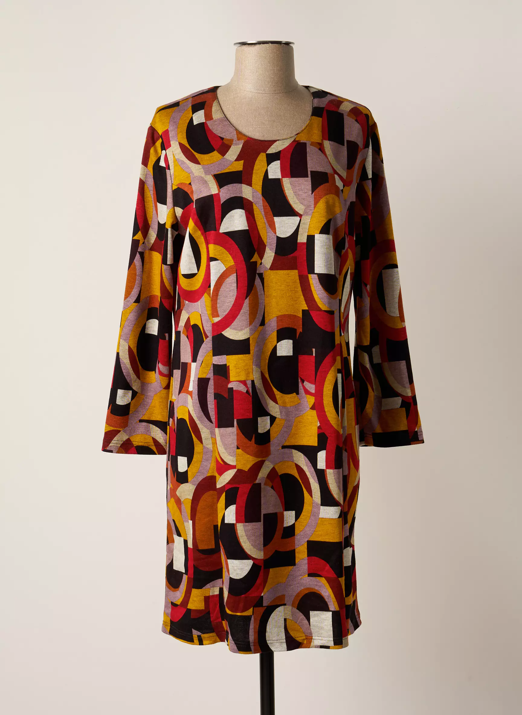 Gevana Robes Courtes Femme couleur jaune
