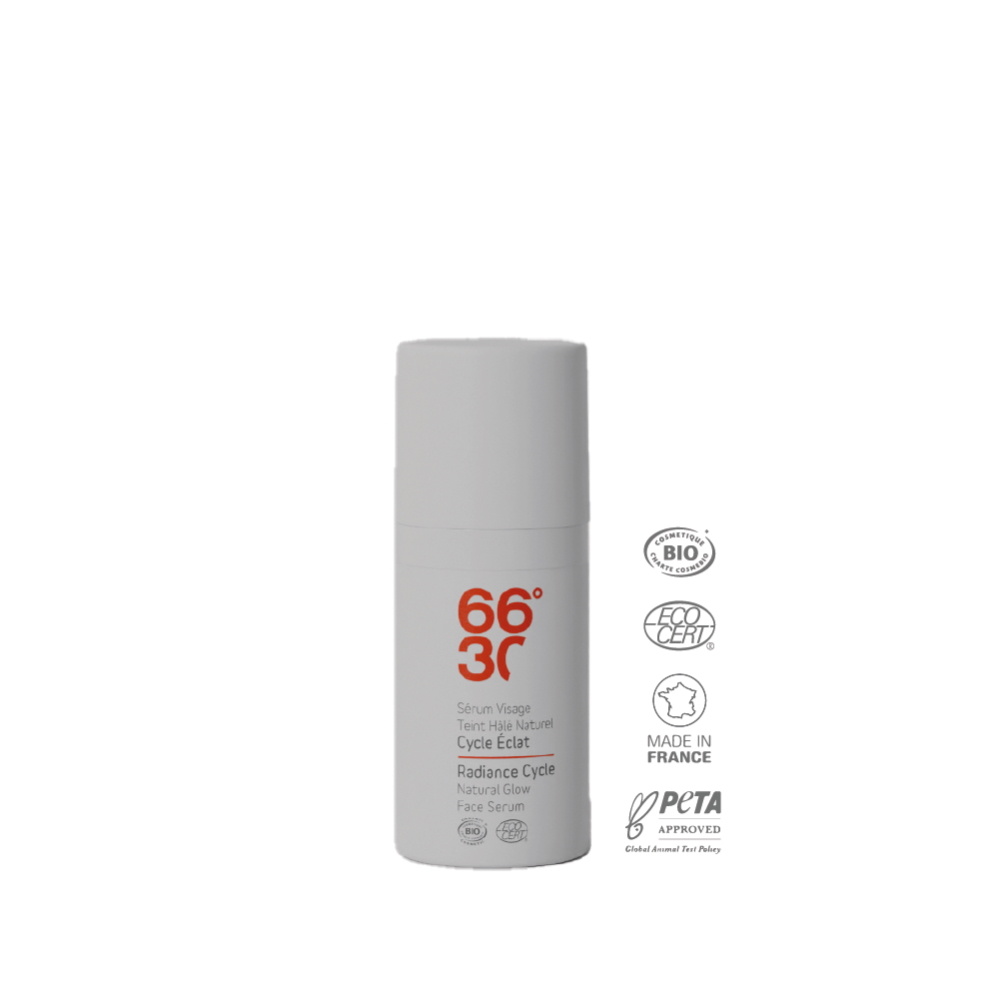 66°30 Sérum visage teint hâlé naturel Voyage Serum teint hâlé