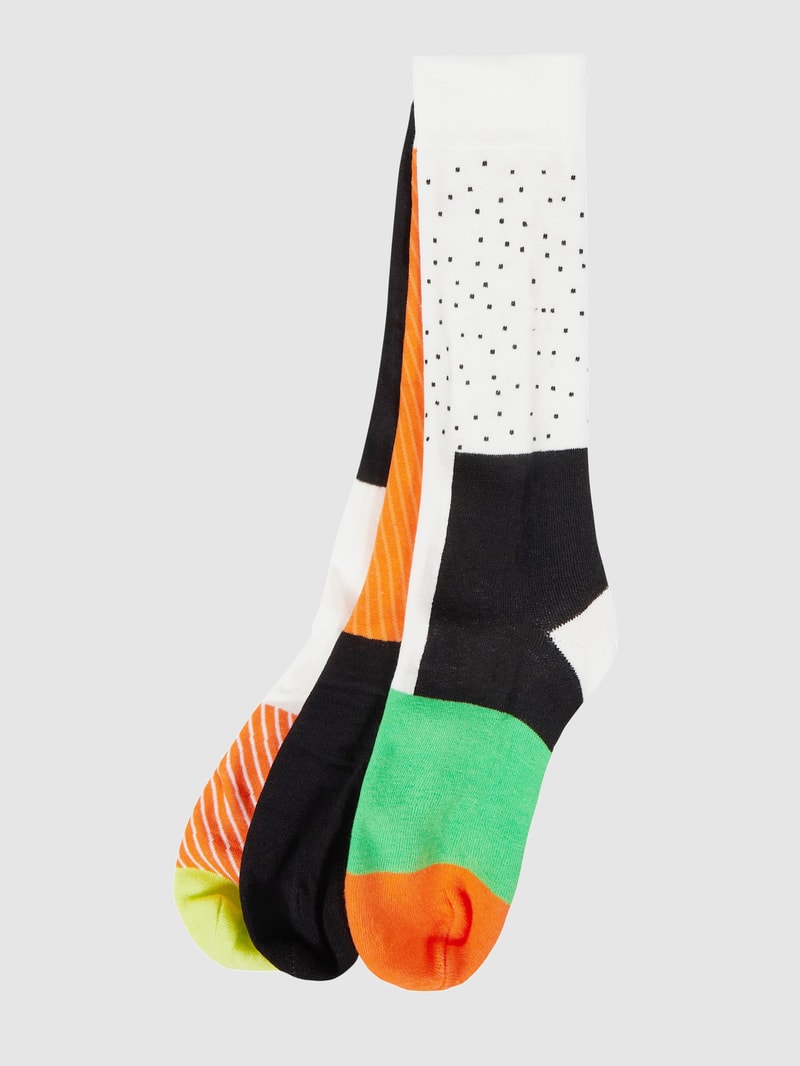Socken mit Stretch-Anteil im 6er-Pack in schwarz