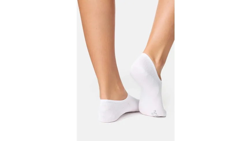 NUR DIE Damen Sneaker Füßlinge 920 weiss