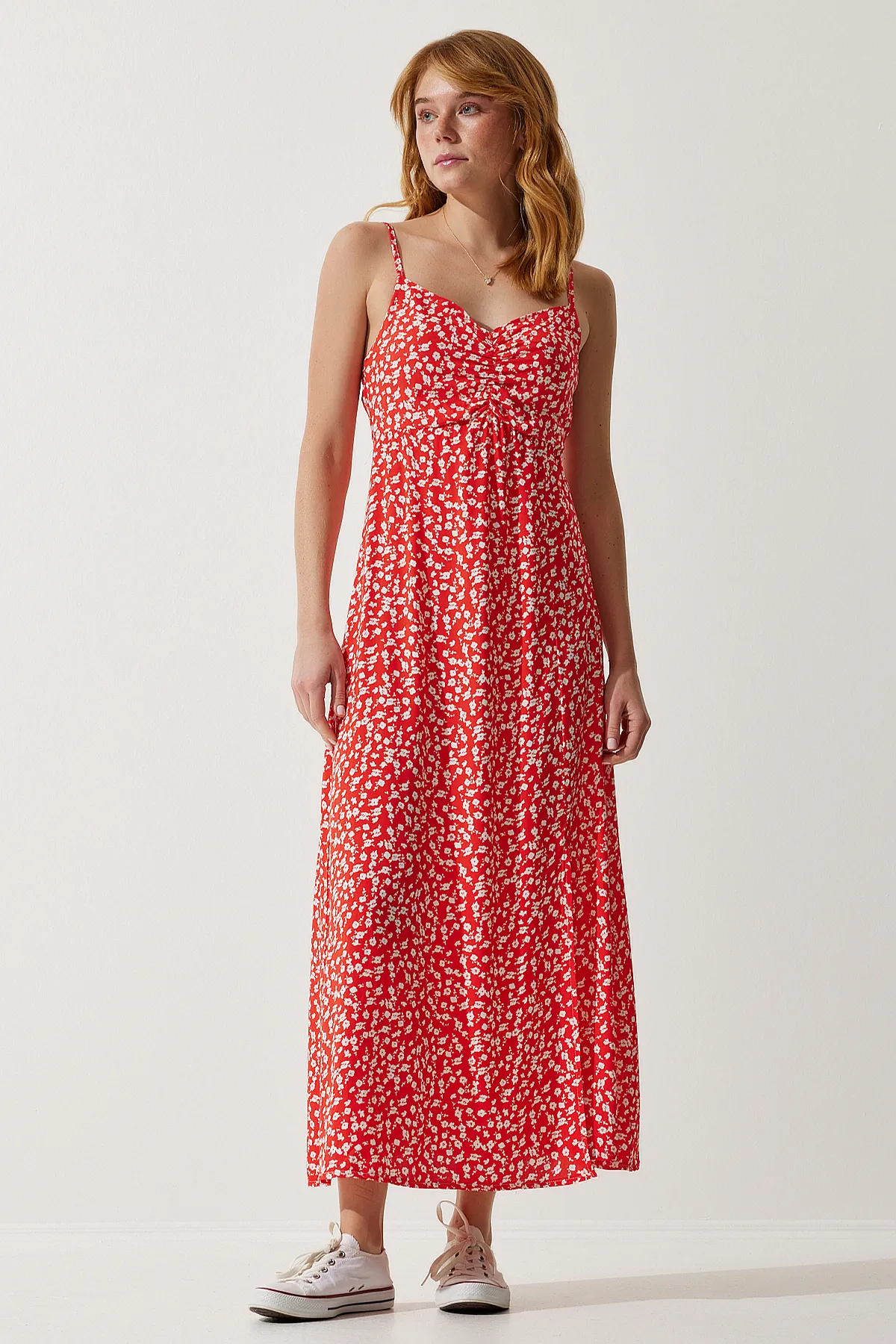 Happiness İstanbul  Kleid - Rot - A-Linie
