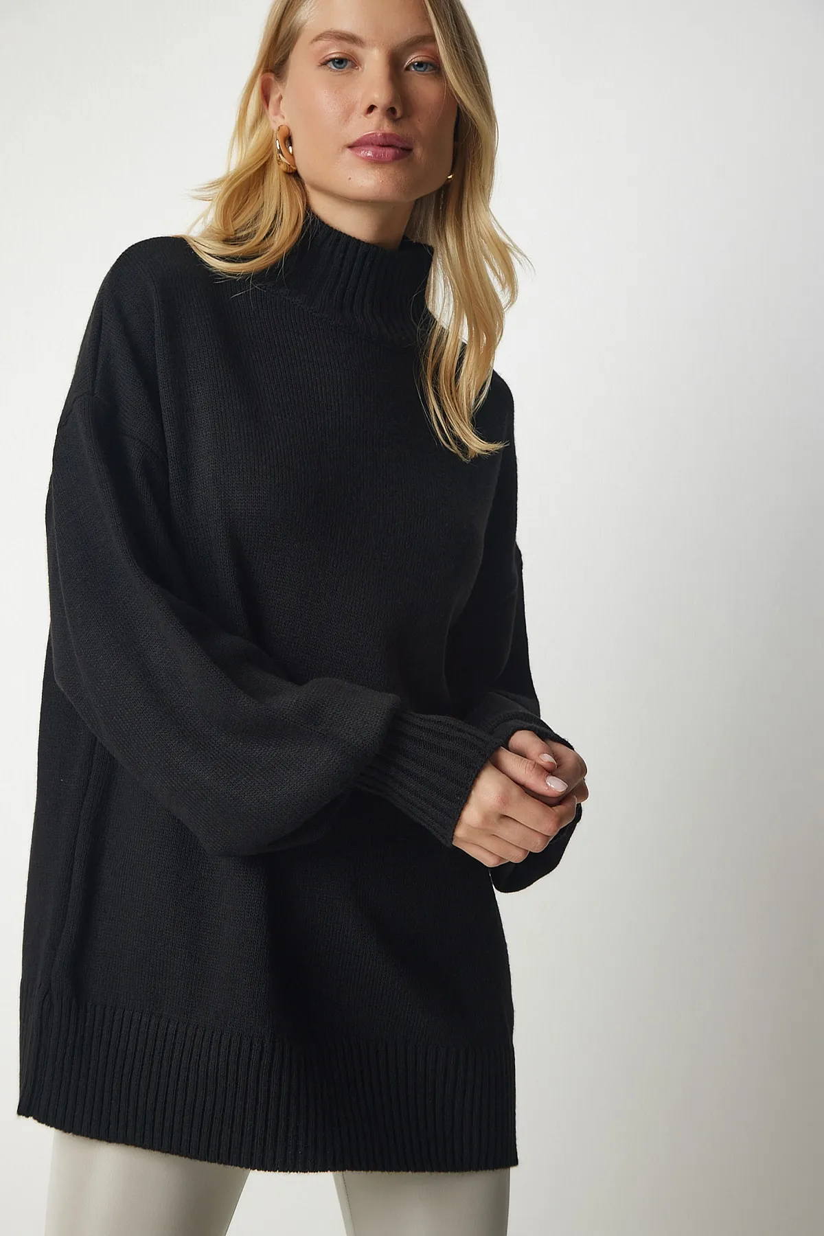 Happiness İstanbul  Pullover - Schwarz - Oversized