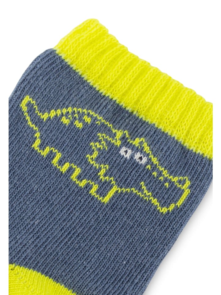 Sigikid Socken-Set 3er Sporty Dino in Blau/Gelb günstig kaufen