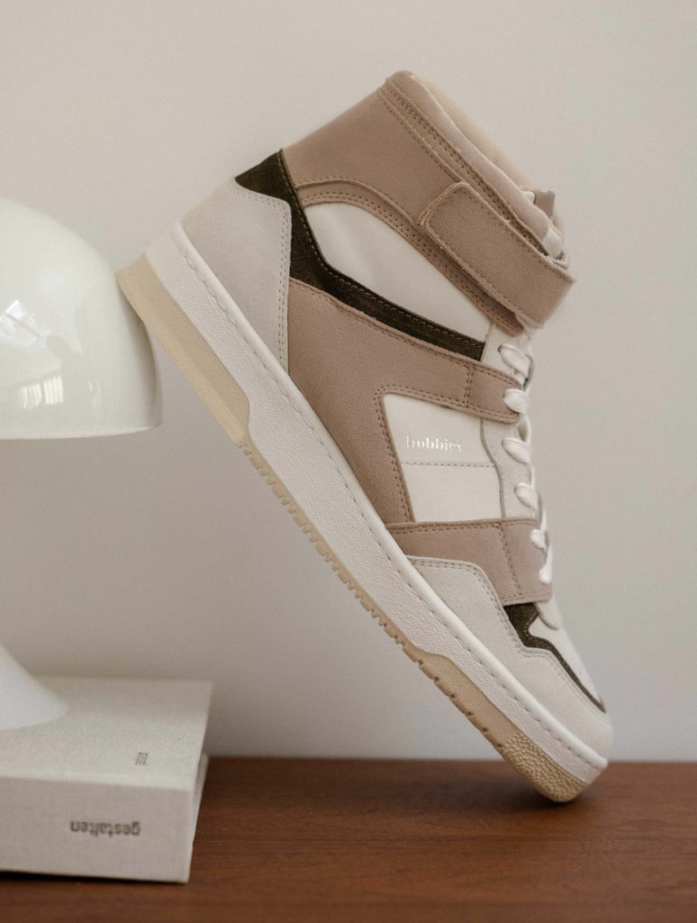 Larry - Blanc Cassé & Taupe Lin