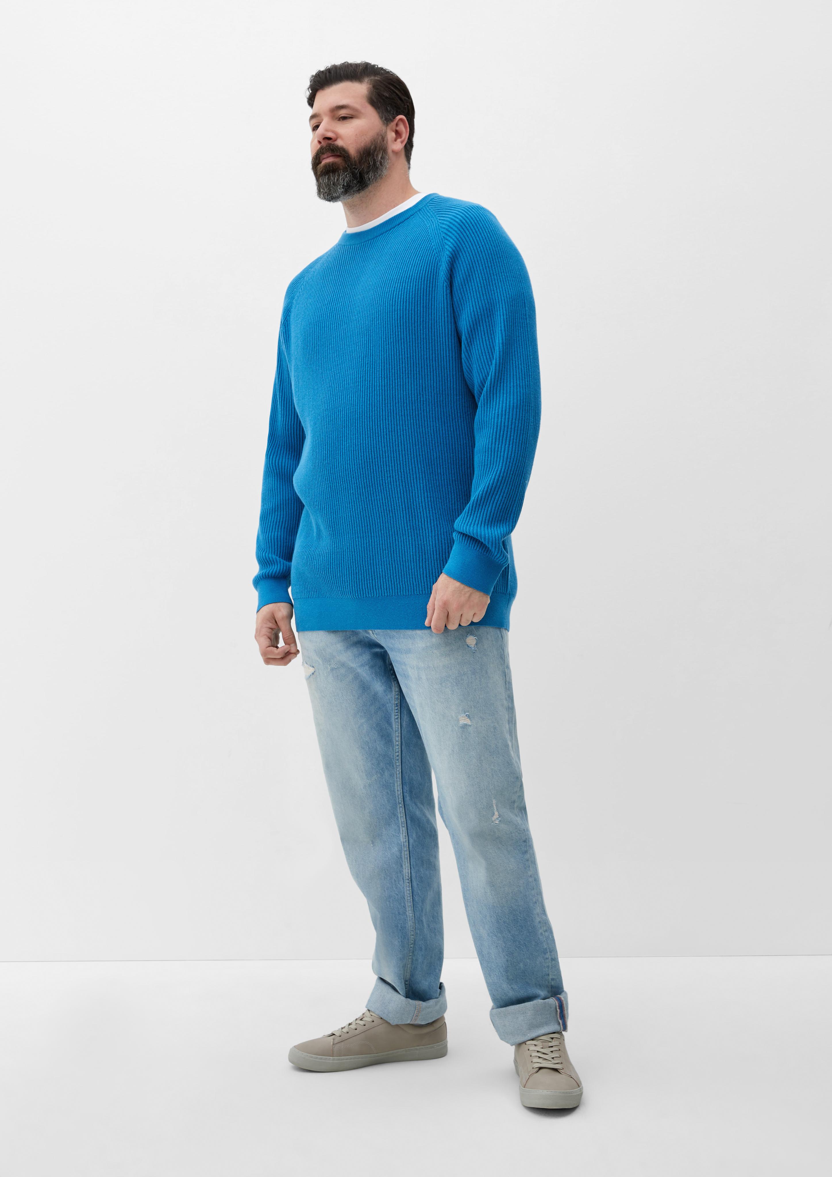 Strickpullover mit Rippstruktur  2128115-6285