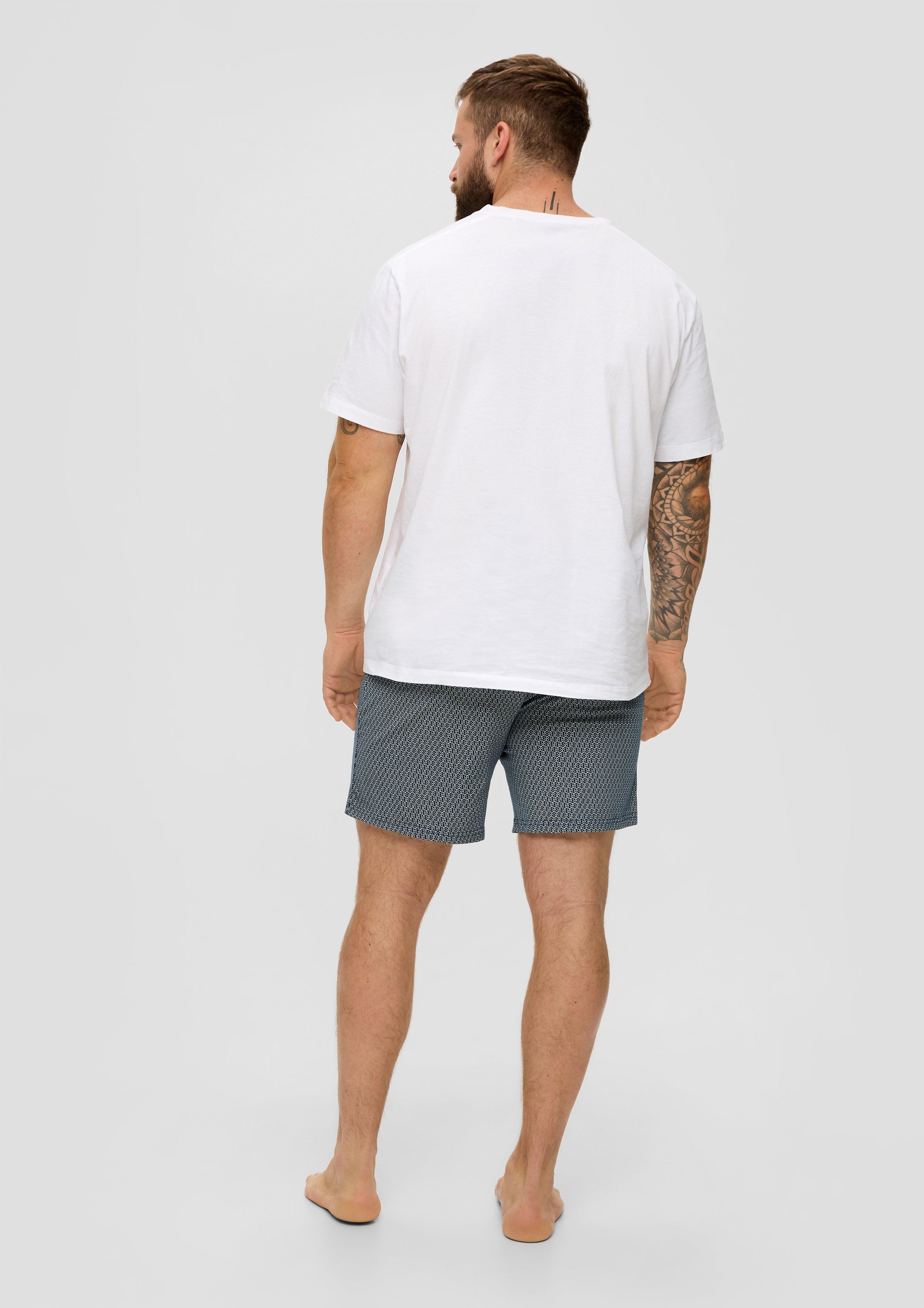 Pyjamahose mit Allover-Print  6008420-57A3