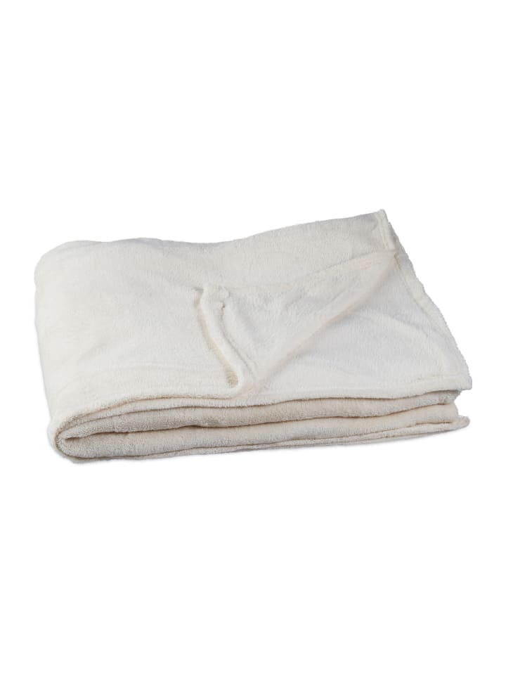 relaxdays Kuscheldecke in Champagner - (B)200 x (T)220 cm günstig kaufen onesize