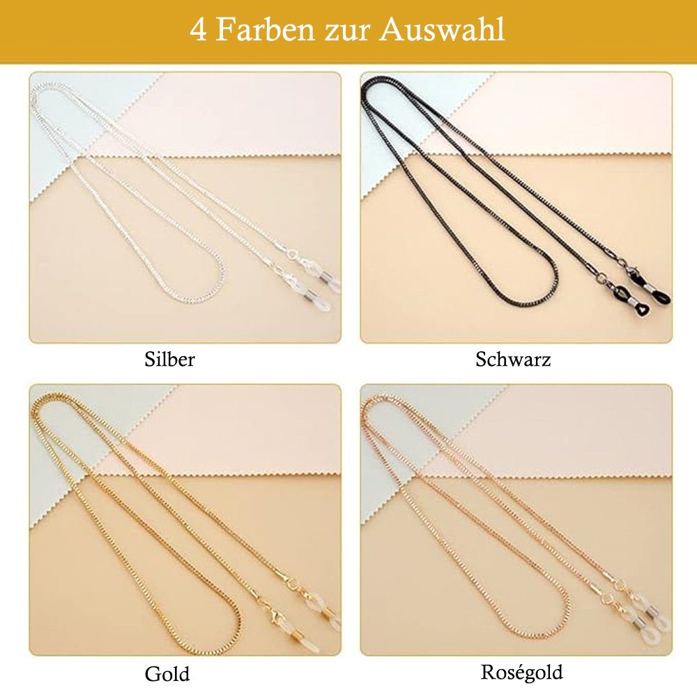 Tian Dee Brillenkette 4 Stück Brillenkette Sonnenbrillen kette für Lesebrillen Brillenband