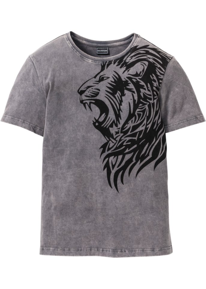Pflegeleichtes T-Shirt aus Baumwolle, Slim Fit