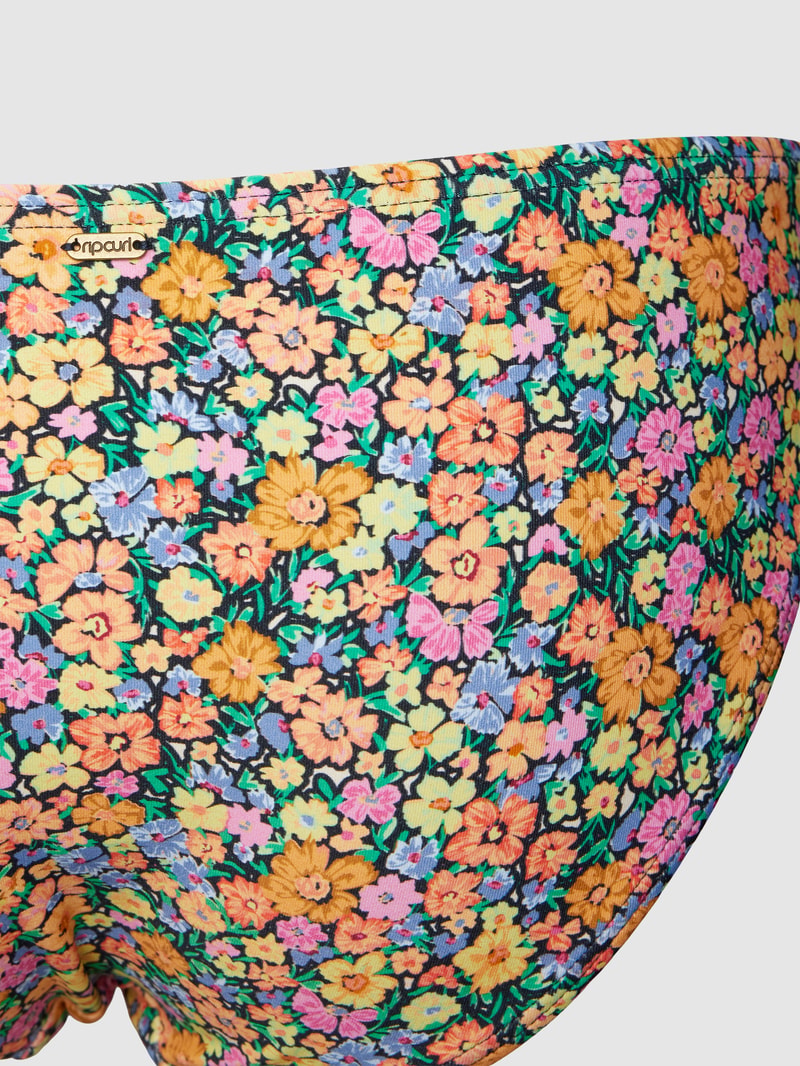 Bikini-Slip mit floralem Allover-Muster Modell 'AFTERGLOW FLORAL' in beige