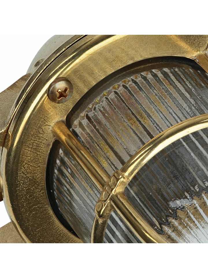 Licht-Erlebnisse Außen Wandlampe in Messing günstig kaufen onesize