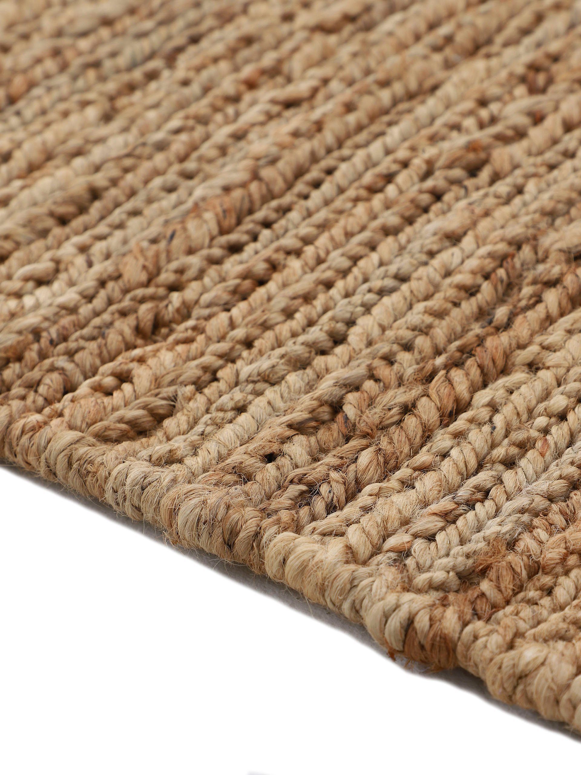 Teppich Nala Juteteppich, carpetfine, rechteckig, Höhe: 9 mm, wendbar, aus 100% Jute, in vielen Größen und Formen, quadratisch, rund
