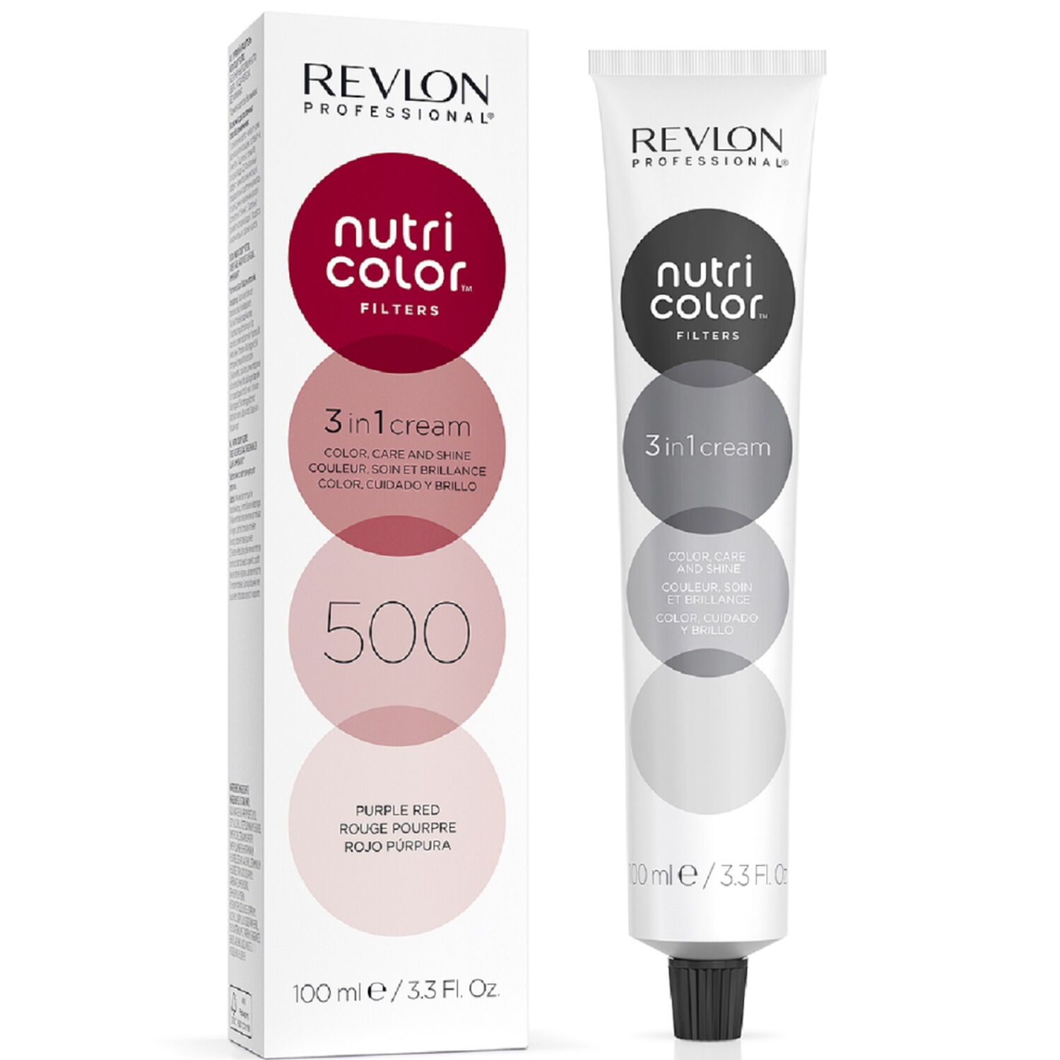 revlon professional NUTRICOLOR - Cheveux Colorés Soin Repigmentant 500 Rouge Pourpre 100 ml