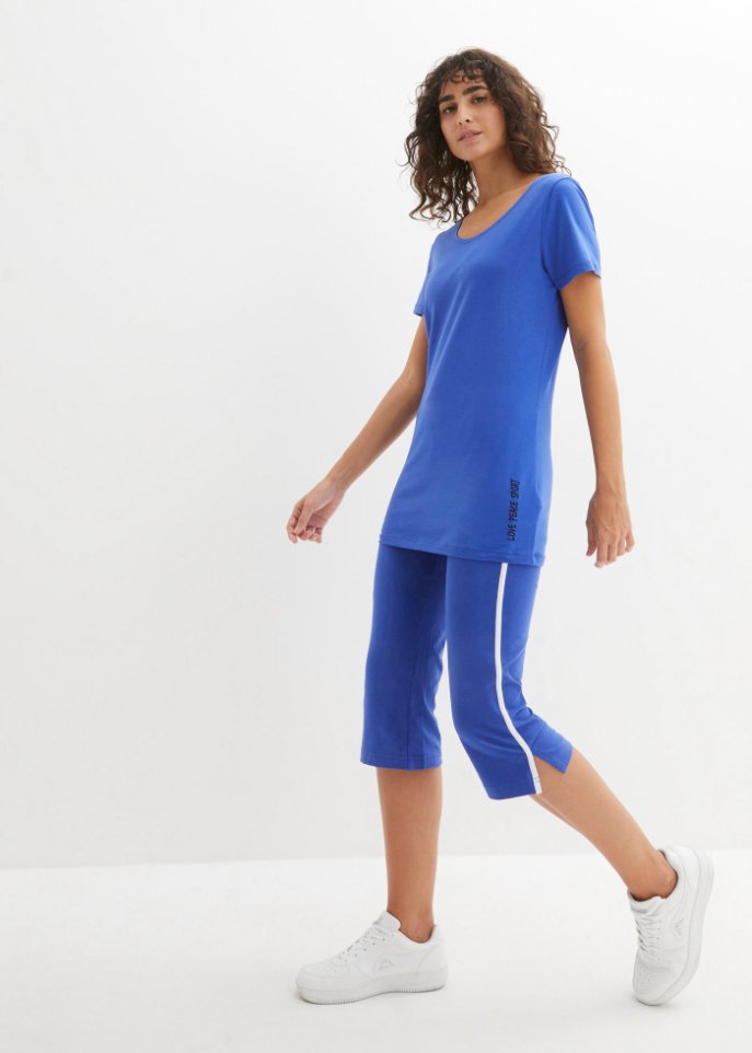 Sport-Longshirt mit Baumwolle (2er Pack)
