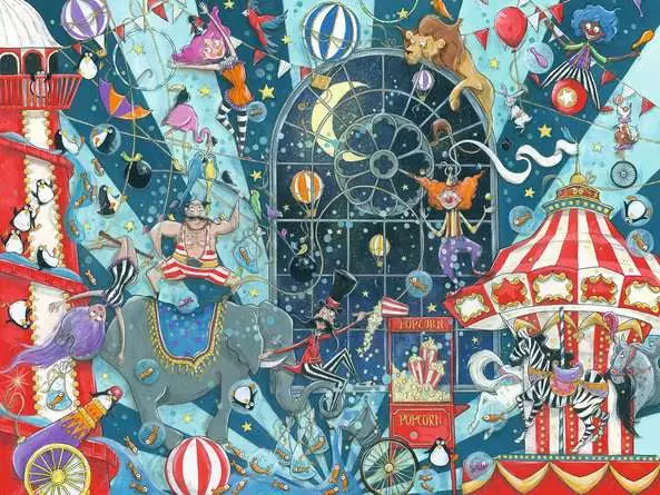 Puzzle 1500 Teile - Willkommen beim Zirkus