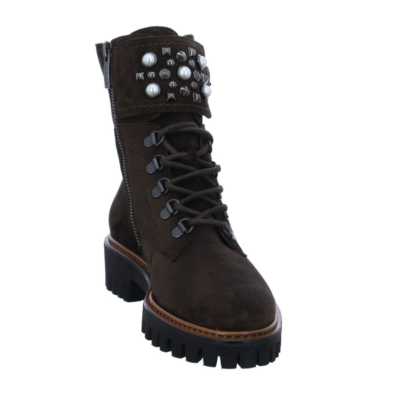 PAUL GREEN Schnür-Stiefeletten braun