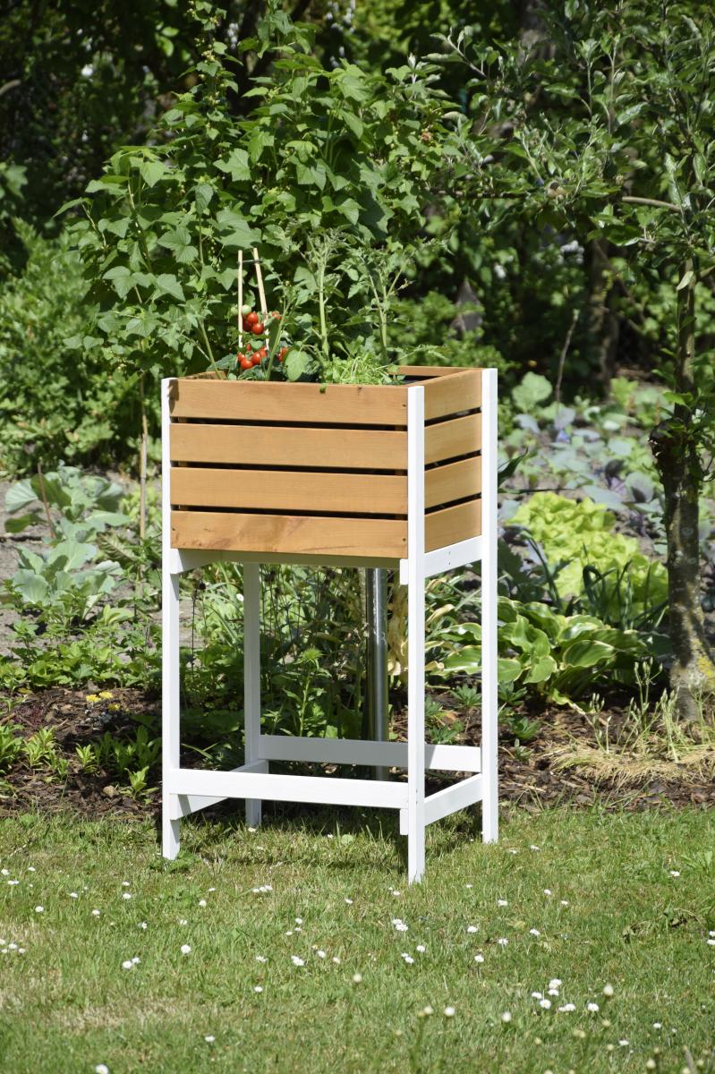 dobar Hochbeet Obstkiste inkl. Pflanzfolie natur