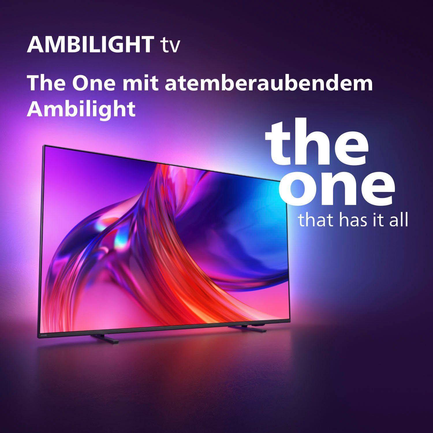 Philips 50PUS8548/12 LED-Fernseher (126 cm/50 Zoll, 4K Ultra HD, Android TV, Google TV, Smart-TV, 3-seitiges Ambilight)