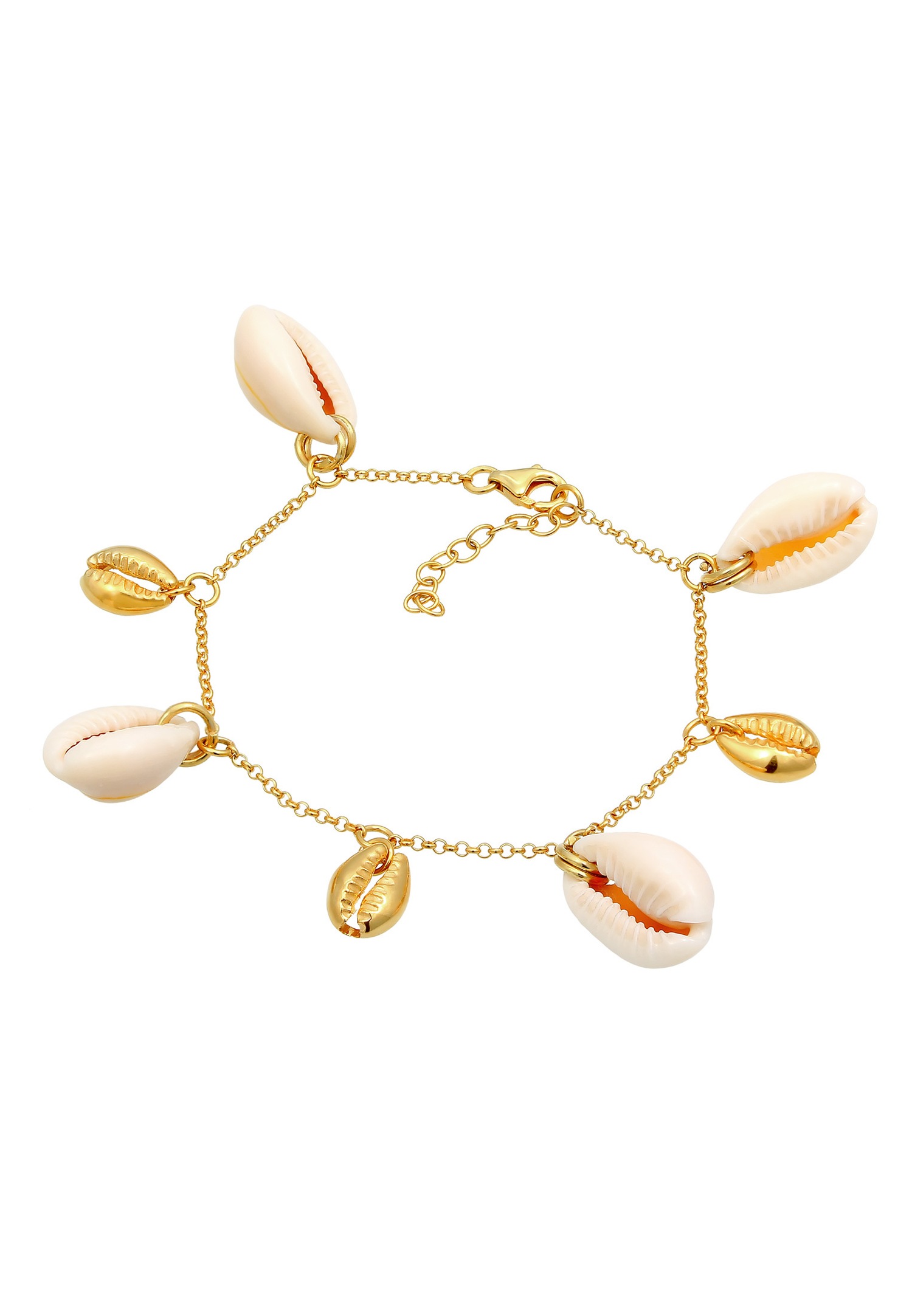 Elli Femme Pendentif de Kauri Shells en Argent Sterling 925