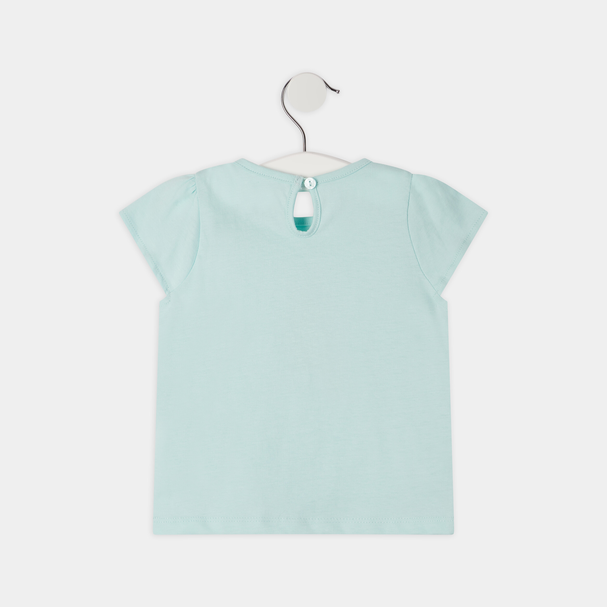 Ensemble t-shirt et short ecru bébé fille | La Halle