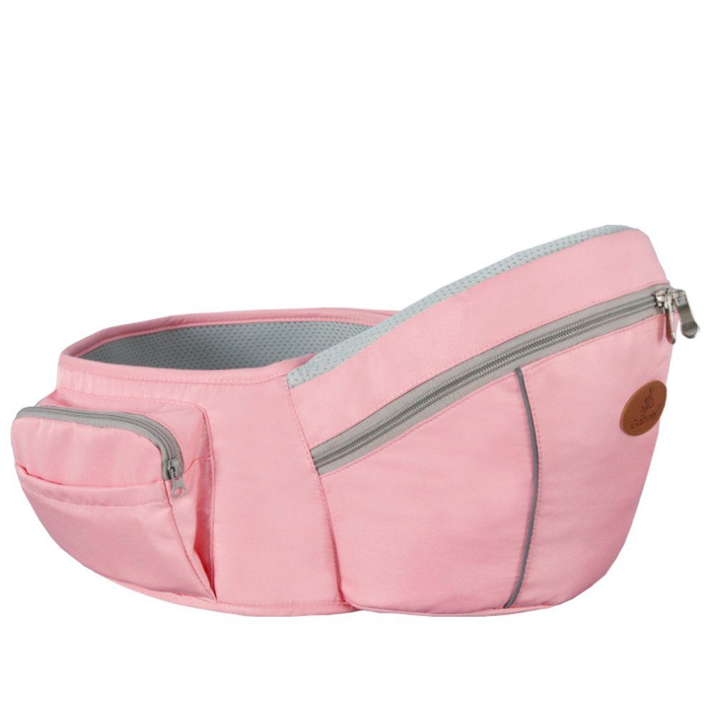 XDeer Bauchtrage aby Hüftsitz mit Aufbewahrungstasche Einstellbar,Leicht und, atmungsaktiv,Babytrage Leichte Taille Hocker für 0-24 Monate