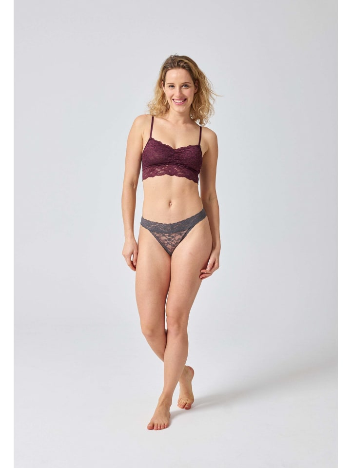 SNOCKS Spitzen-BH Damen 1 Stück in Weinrot günstig kaufen