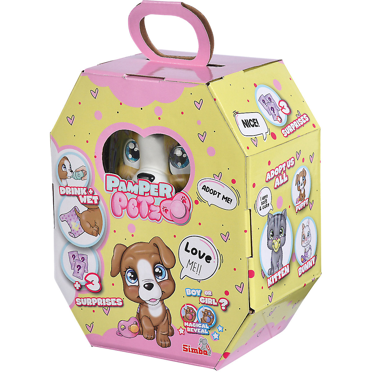 Pamper Petz Hund - Tierbaby mit Trink- und Nässfunktion, magischer Pfote & 3 Überraschungen