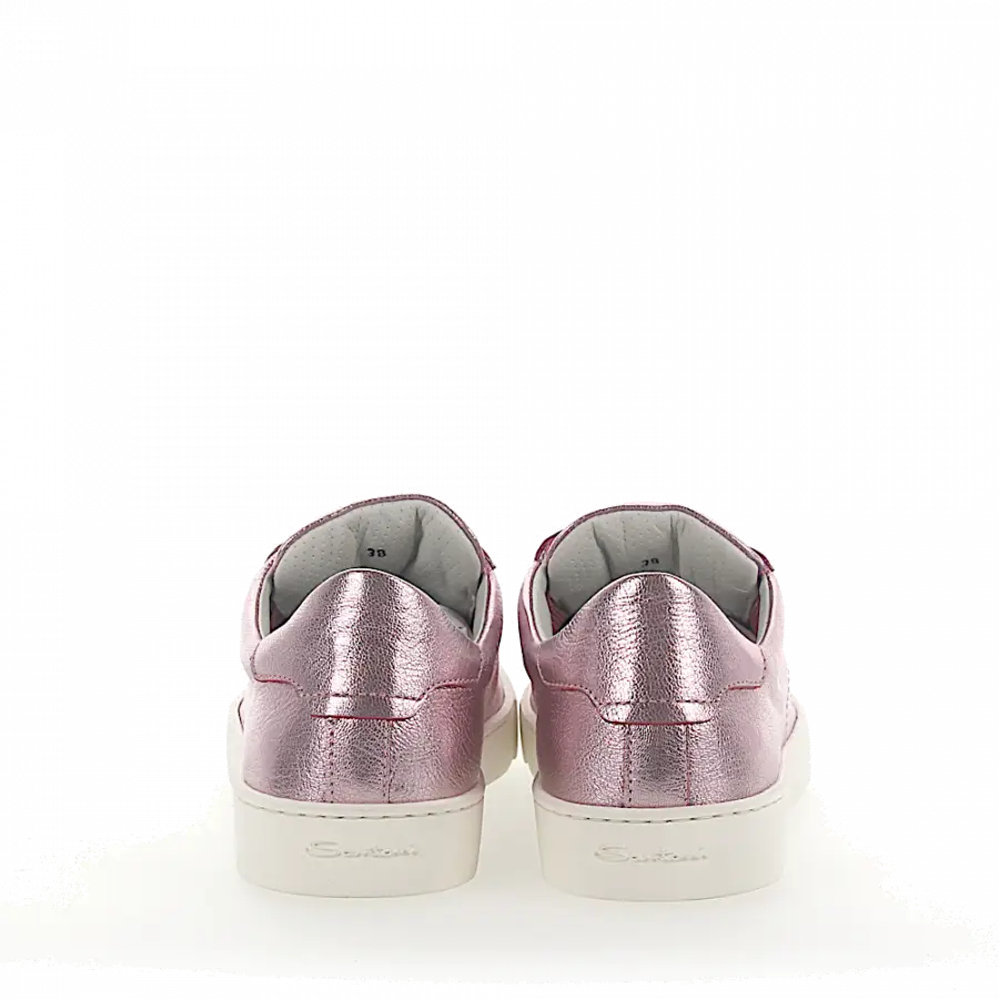 Santoni - Sneaker low Logo Metallisch rosa - pink