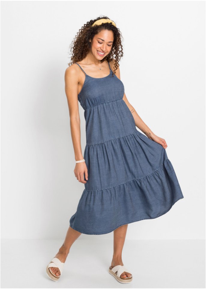 Oversize- Kleid in Jeansoptik mit TENCEL™ Lyocell