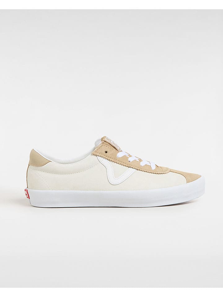 Vans Leder-Sneakers in Creme/ Beige günstig kaufen