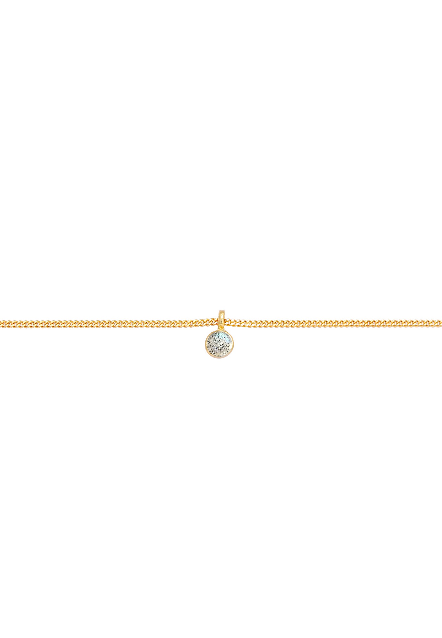 Elli Women's Choker Solitaire Trend with Labradorite Gemstone in 925 Sterling Silver