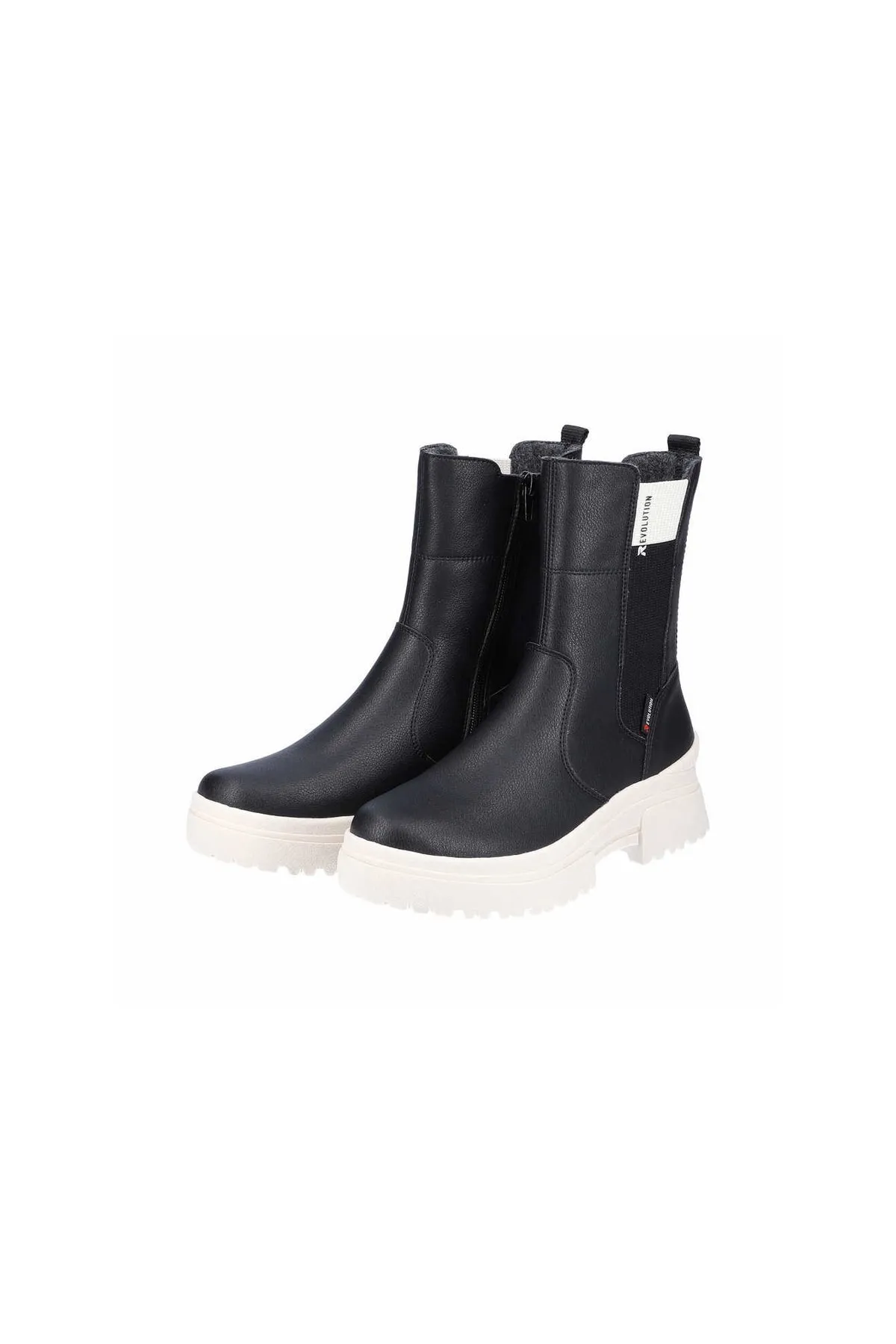Rieker  Stiefelette - Schwarz - Flacher Absatz